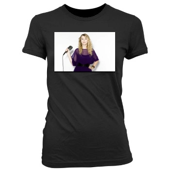 Taylor Swift Women's Junior Cut Crewneck T-Shirt