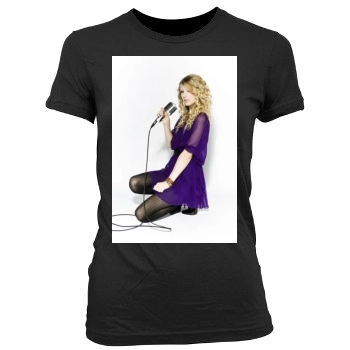 Taylor Swift Women's Junior Cut Crewneck T-Shirt