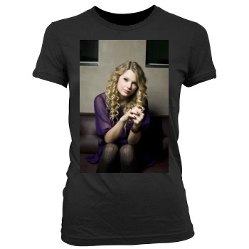 Taylor Swift Women's Junior Cut Crewneck T-Shirt