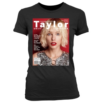 Taylor Swift Women's Junior Cut Crewneck T-Shirt