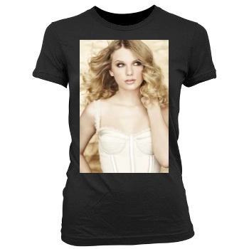 Taylor Swift Women's Junior Cut Crewneck T-Shirt