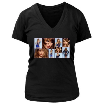 Taylor Swift Women's Deep V-Neck TShirt