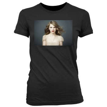 Taylor Swift Women's Junior Cut Crewneck T-Shirt