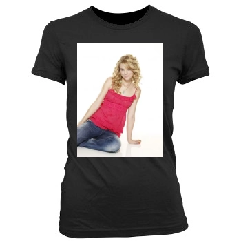 Taylor Swift Women's Junior Cut Crewneck T-Shirt