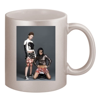 TATU 11oz Metallic Silver Mug