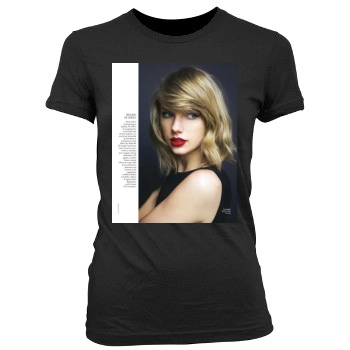 Taylor Swift Women's Junior Cut Crewneck T-Shirt