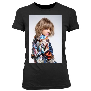 Taylor Swift Women's Junior Cut Crewneck T-Shirt