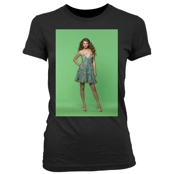 Taylor Swift Women's Junior Cut Crewneck T-Shirt