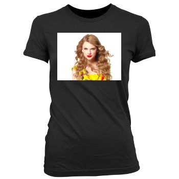 Taylor Swift Women's Junior Cut Crewneck T-Shirt