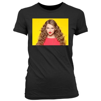 Taylor Swift Women's Junior Cut Crewneck T-Shirt