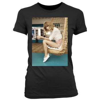 Taylor Swift Women's Junior Cut Crewneck T-Shirt