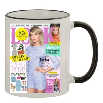 Taylor Swift 11oz Colored Rim & Handle Mug