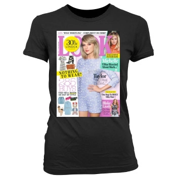 Taylor Swift Women's Junior Cut Crewneck T-Shirt