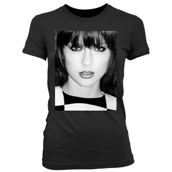 Taylor Swift Women's Junior Cut Crewneck T-Shirt