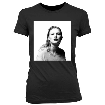 Taylor Swift Women's Junior Cut Crewneck T-Shirt