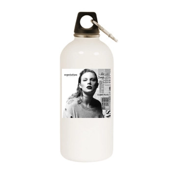 Taylor Swift White Water Bottle With Carabiner