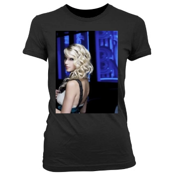 Taylor Swift Women's Junior Cut Crewneck T-Shirt