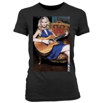 Taylor Swift Women's Junior Cut Crewneck T-Shirt