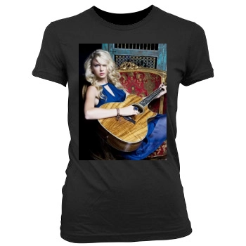 Taylor Swift Women's Junior Cut Crewneck T-Shirt