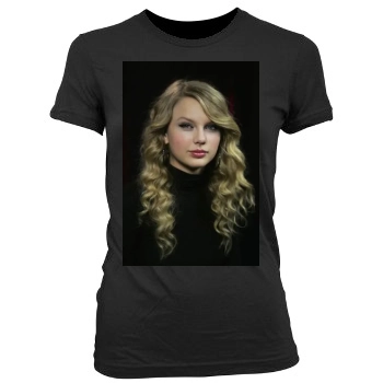 Taylor Swift Women's Junior Cut Crewneck T-Shirt