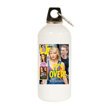 Taylor Swift White Water Bottle With Carabiner