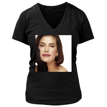 Teri Hatcher Women's Deep V-Neck TShirt