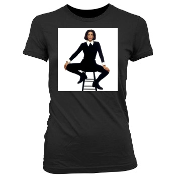 Teri Hatcher Women's Junior Cut Crewneck T-Shirt