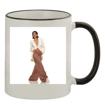 Teri Hatcher 11oz Colored Rim & Handle Mug