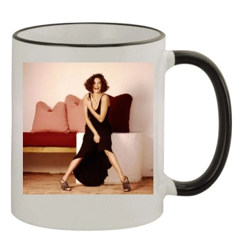 Teri Hatcher 11oz Colored Rim & Handle Mug