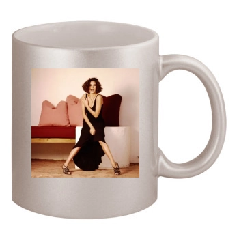 Teri Hatcher 11oz Metallic Silver Mug