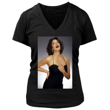 Teri Hatcher Women's Deep V-Neck TShirt