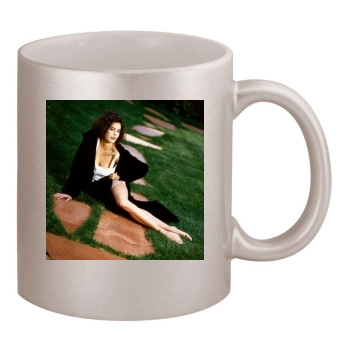 Teri Hatcher 11oz Metallic Silver Mug