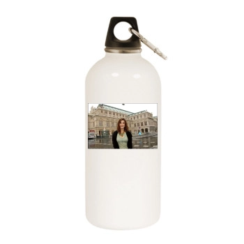 Teri Hatcher White Water Bottle With Carabiner