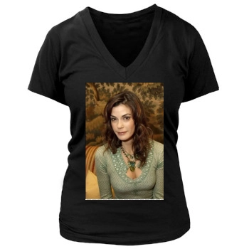 Teri Hatcher Women's Deep V-Neck TShirt