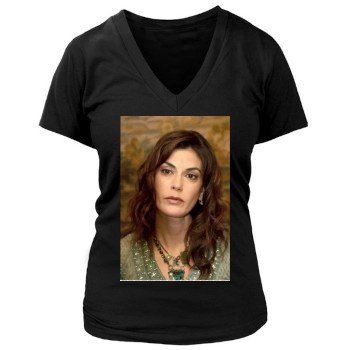 Teri Hatcher Women's Deep V-Neck TShirt