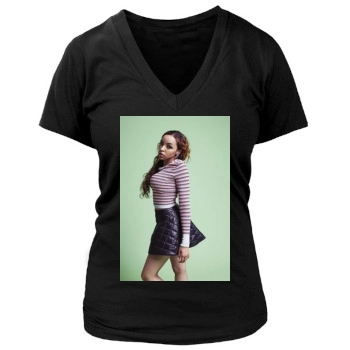 Tinashe Women's Deep V-Neck TShirt