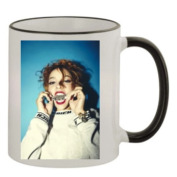 Tinashe 11oz Colored Rim & Handle Mug