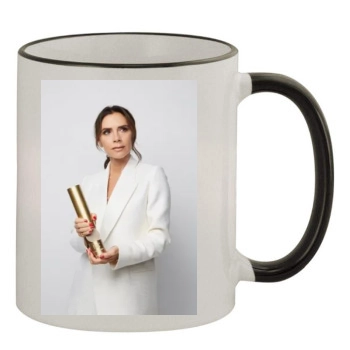 Victoria Beckham 11oz Colored Rim & Handle Mug