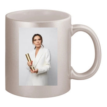 Victoria Beckham 11oz Metallic Silver Mug