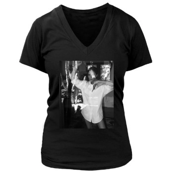 Victoria Beckham Women's Deep V-Neck TShirt