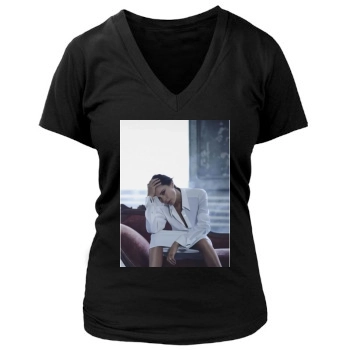 Victoria Beckham Women's Deep V-Neck TShirt