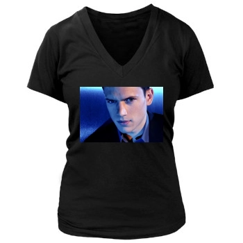 Wentworth Miller Women's Deep V-Neck TShirt