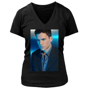 Wentworth Miller Women's Deep V-Neck TShirt