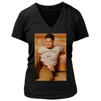 Wentworth Miller Women's Deep V-Neck TShirt