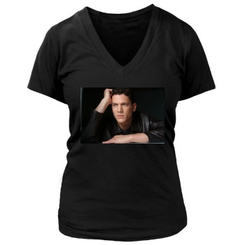 Wentworth Miller Women's Deep V-Neck TShirt