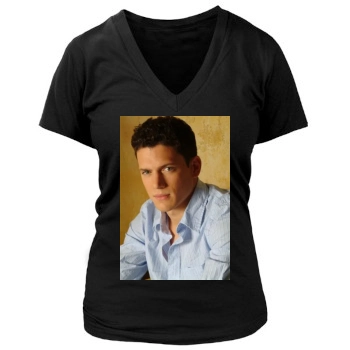 Wentworth Miller Women's Deep V-Neck TShirt