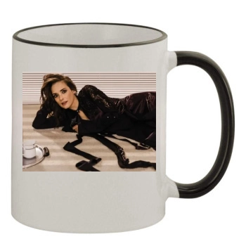 Winona Ryder 11oz Colored Rim & Handle Mug