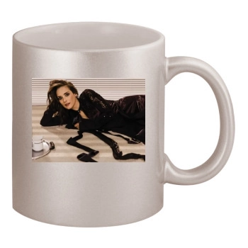 Winona Ryder 11oz Metallic Silver Mug