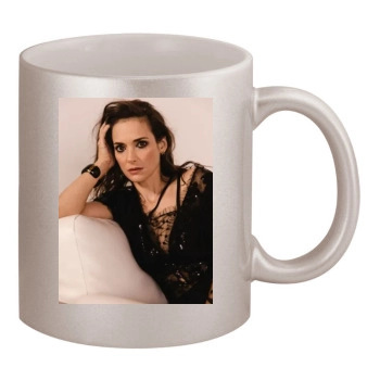 Winona Ryder 11oz Metallic Silver Mug