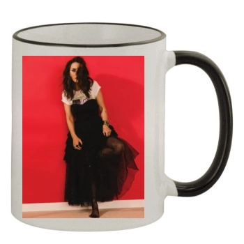 Winona Ryder 11oz Colored Rim & Handle Mug